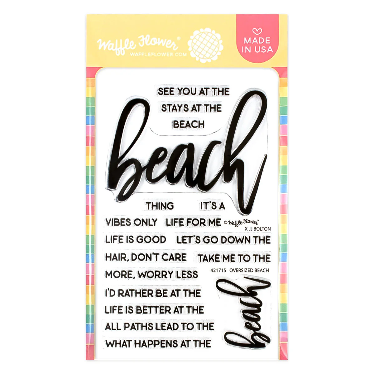 Waffle Flower - Oversized Beach Stamp Set