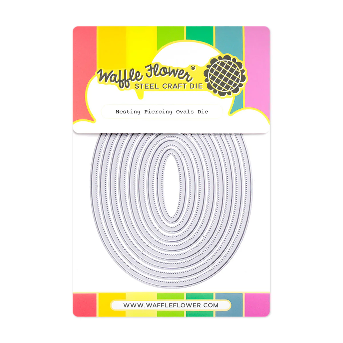 Waffle Flower - Nesting Piercing Ovals Die