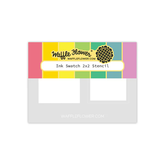 Waffle Flower - Ink Swatch 2x2 Stencil