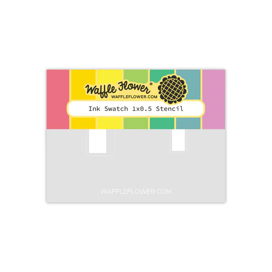 Waffle Flower - Ink Swatch 1x0.5 Stencil
