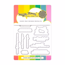 Waffle Flower - Grateful Heart Sentiments Matching Die