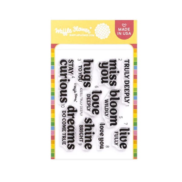 *NEW* - Waffle Flower - Truly Deeply Sentiments Stamp Set