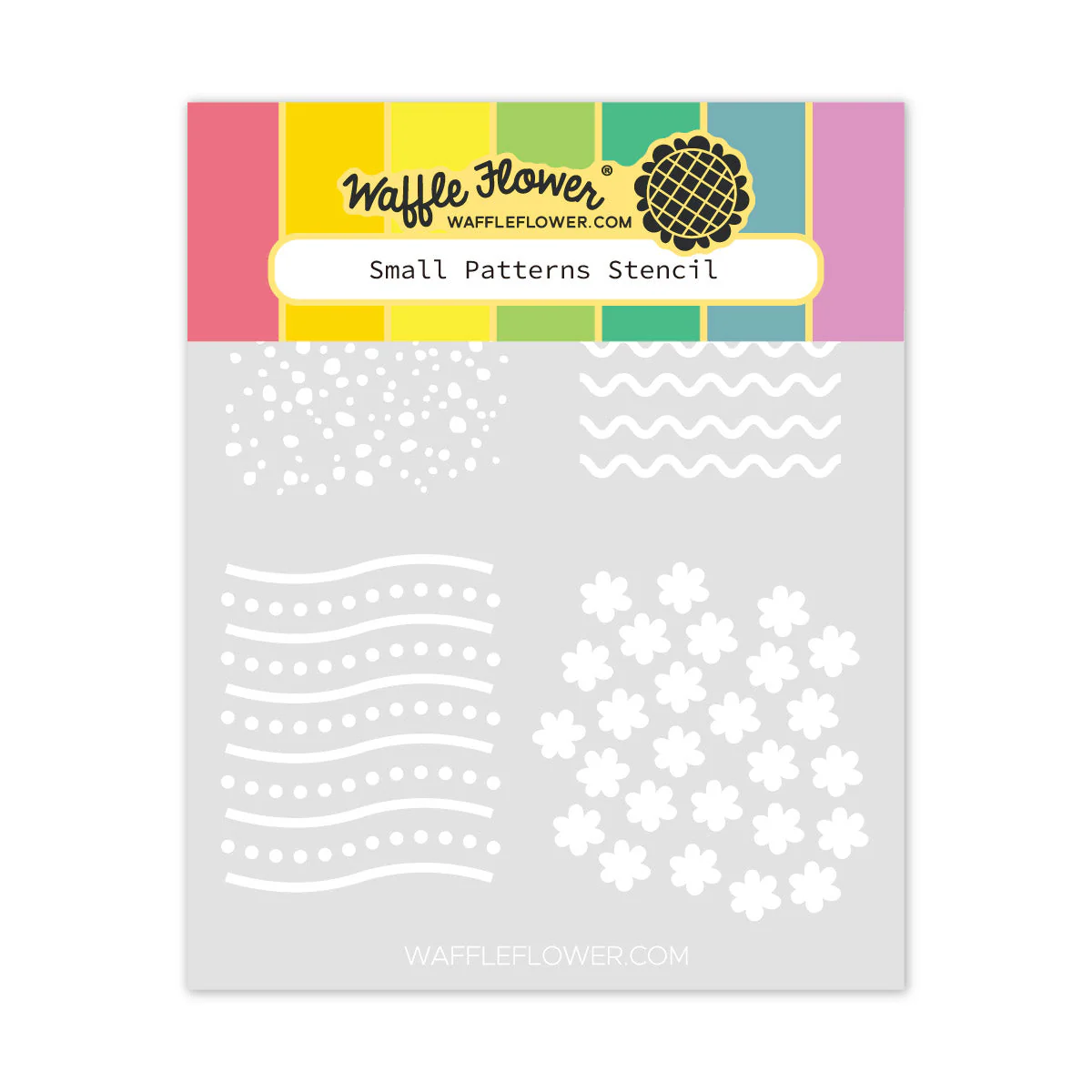 Waffle Flower - Small Patterns Stencil