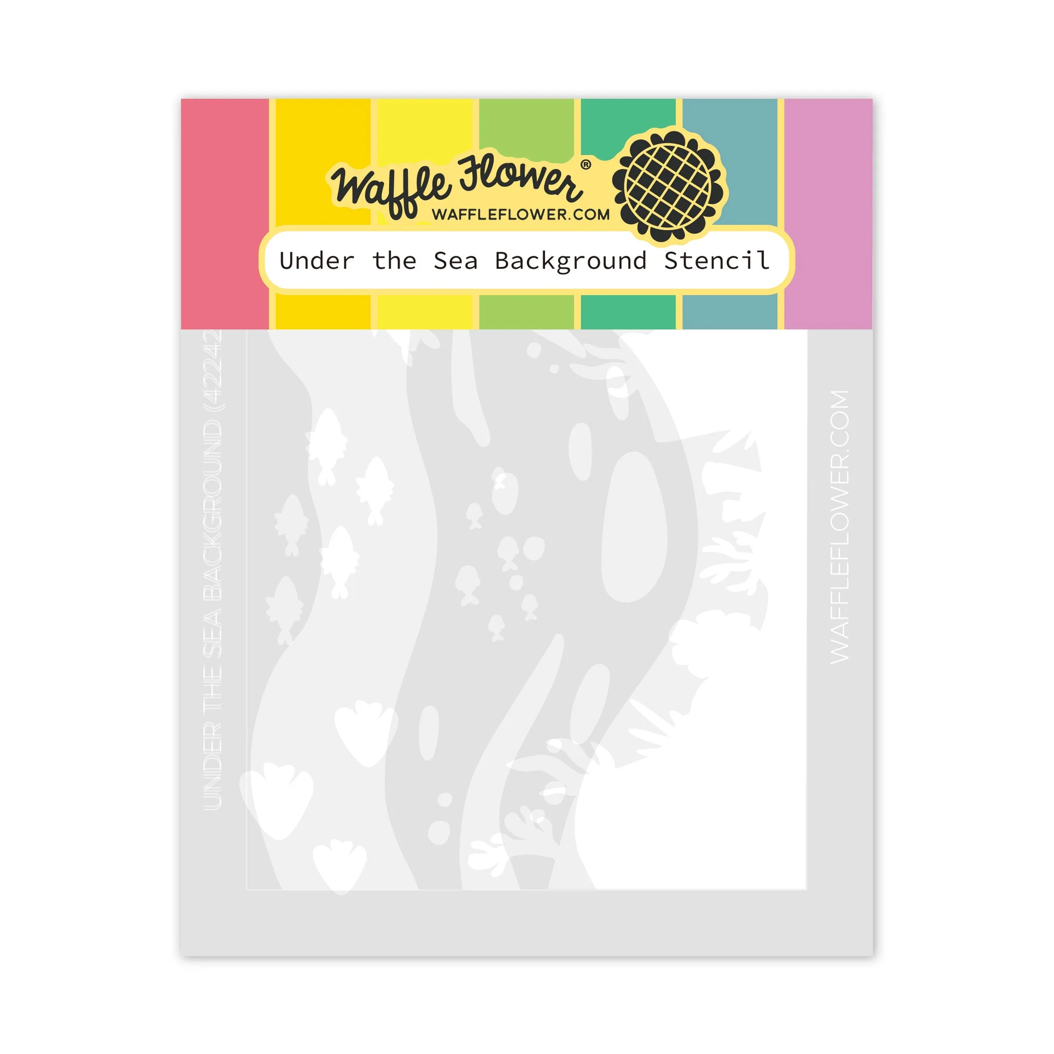 *NEW* - Waffle Flower - Under the Sea Background Stencil