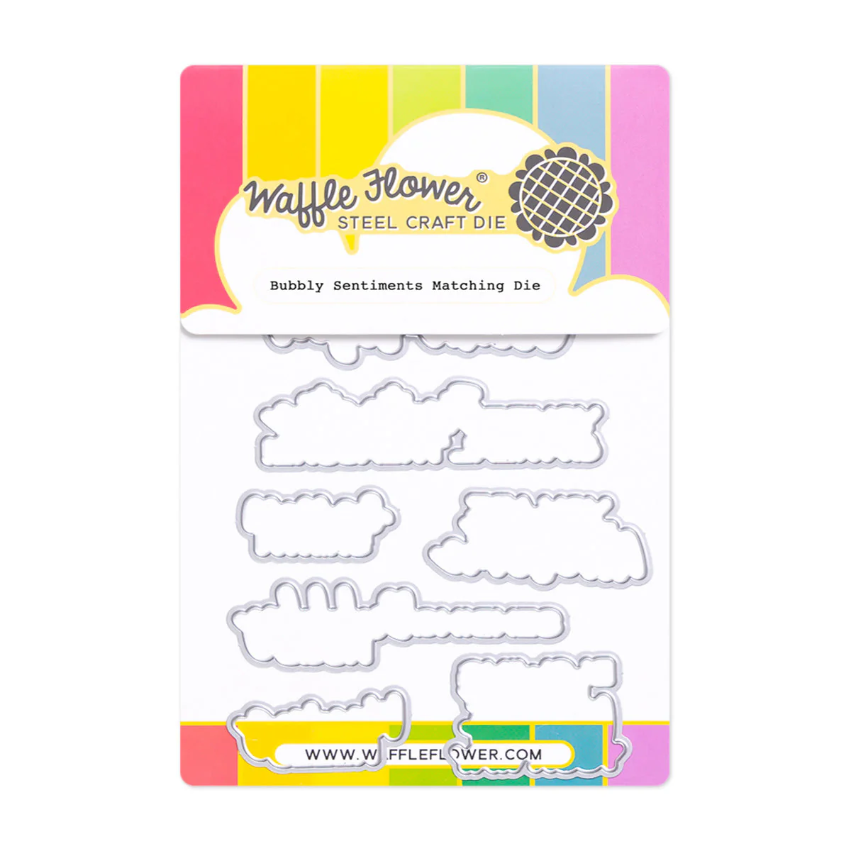 *NEW* - Waffle Flower - Bubbly Sentiments Matching Die