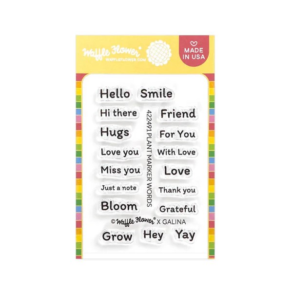 **NEW* - Waffle Flower - Plant Marker Words Stamp Set