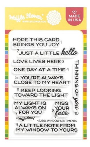 **NEW* - Waffle Flower - Window Sentiments Stamp Set