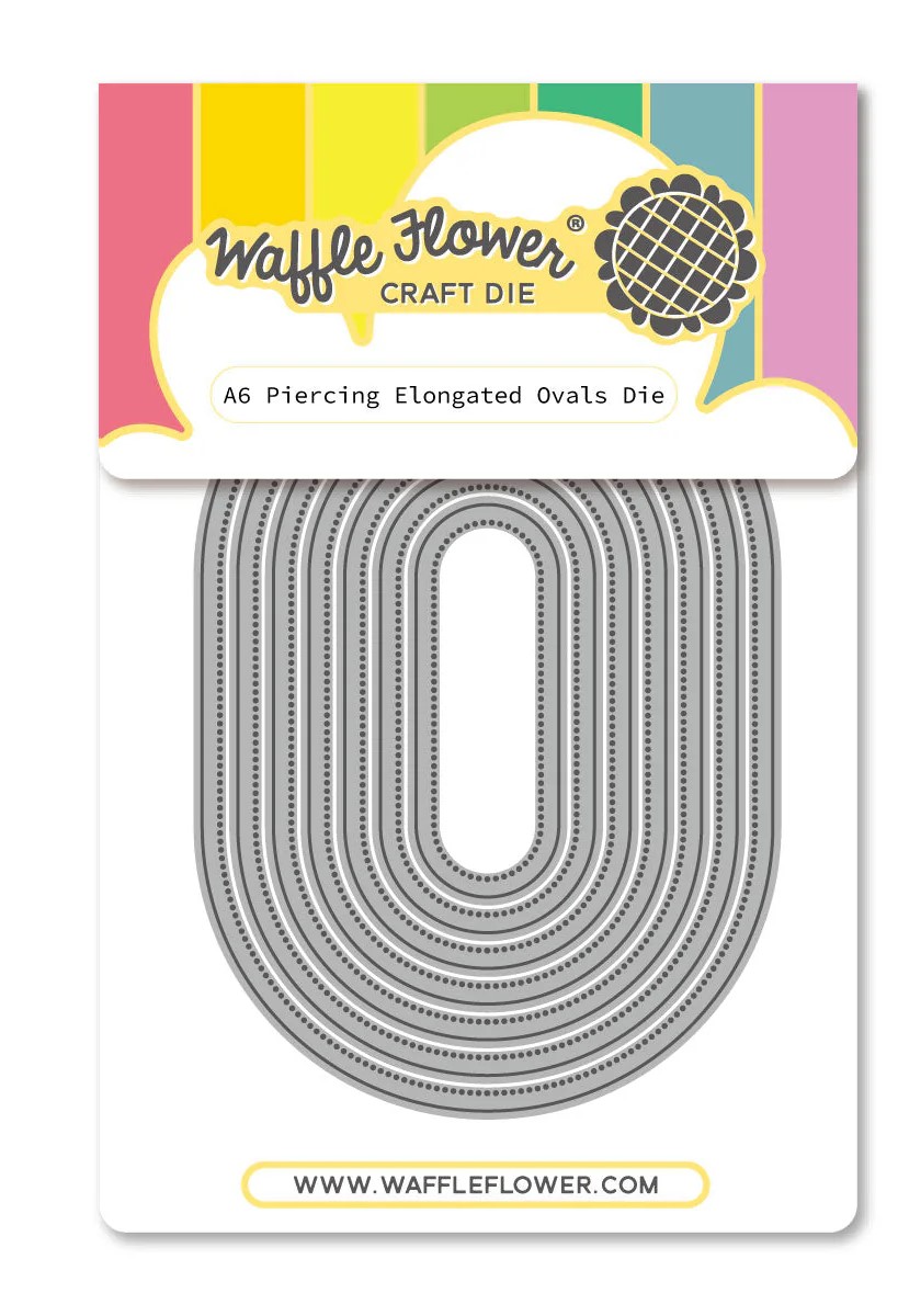 **NEW* - Waffle Flower - A6 Piercing Elongated Ovals Die