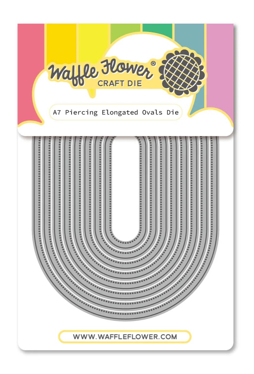 **NEW* - Waffle Flower - A7 Piercing Elongated Ovals Die