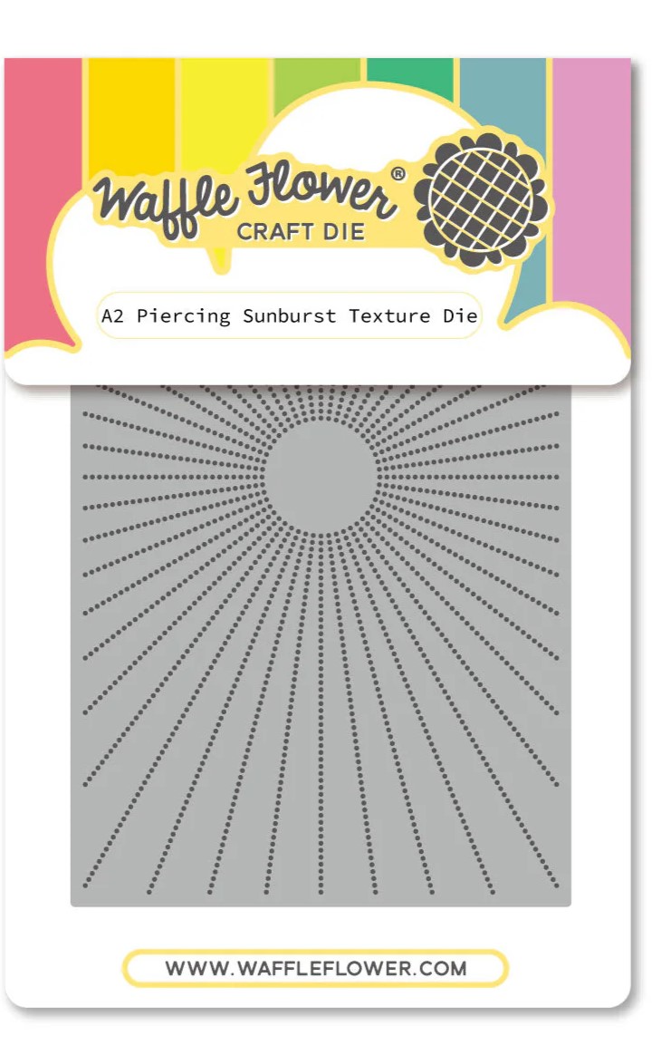 **NEW* - Waffle Flower - A2 Piercing Sunburst Texture Die