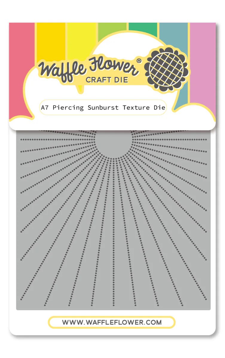 **NEW* - Waffle Flower - A7 Piercing Sunburst Texture Die