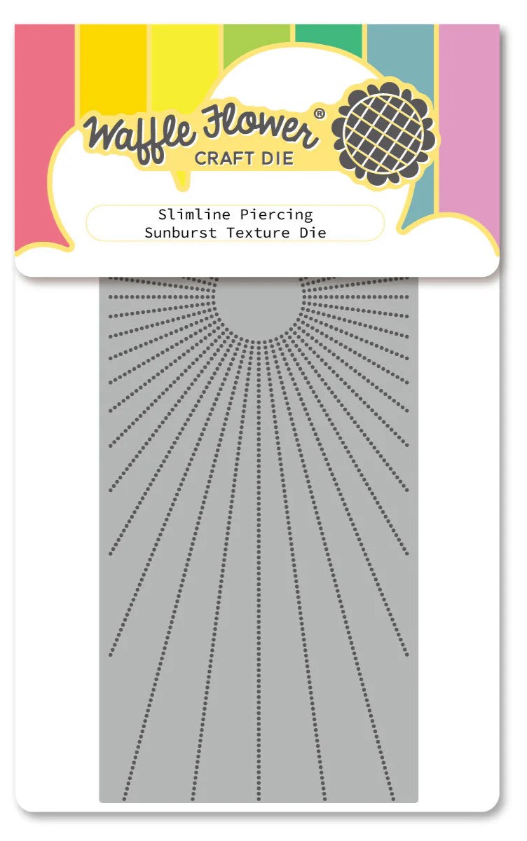 **NEW* - Waffle Flower - Slimline Piercing Sunburst Texture Die