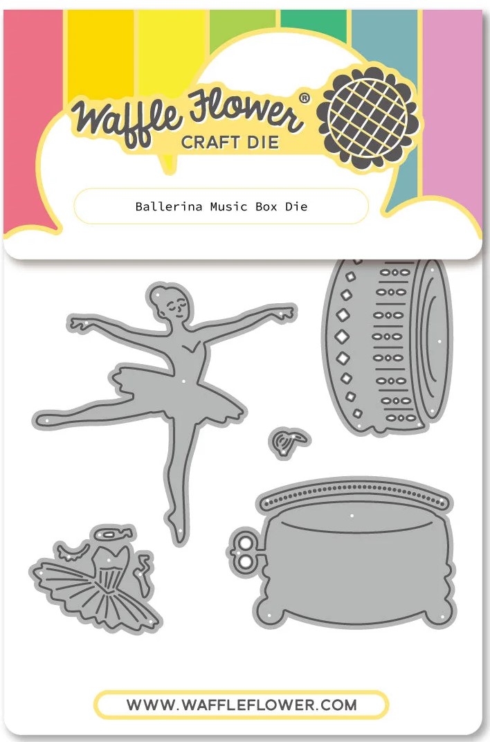 **NEW* - Waffle Flower - Ballerina Music Box Die