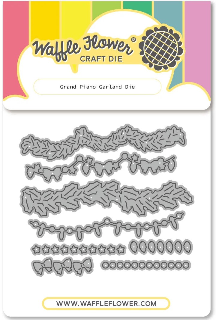 **NEW* - Waffle Flower - Grand Piano Garland Die