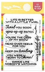 **NEW* - Waffle Flower - Ballerina Sentiments Stamp Set