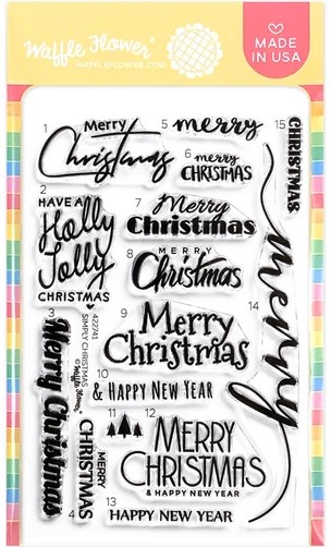 **NEW* - Waffle Flower - Simply Christmas Stamp Set
