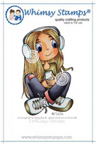 Whimsy Stamps - Time For Tea - Music Girl - Time For Tea Designs