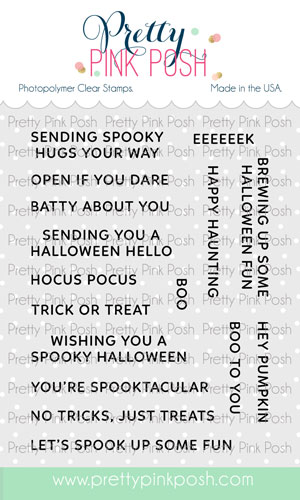 Pretty Pink Posh - Sentiment Strips - Hallween Stamps