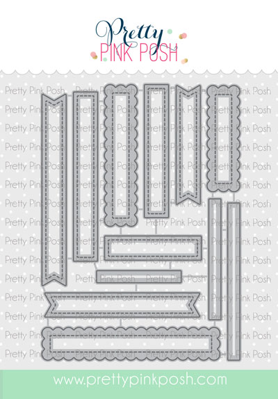 Pretty Pink Posh - Sentiment Strips Dies