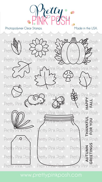 Pretty Pink Posh - Fall Jar Stamp Set