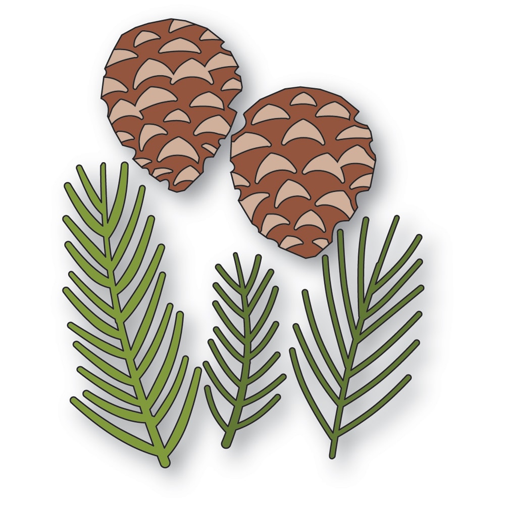 Memory Box - Pine Needles and Cones craft die