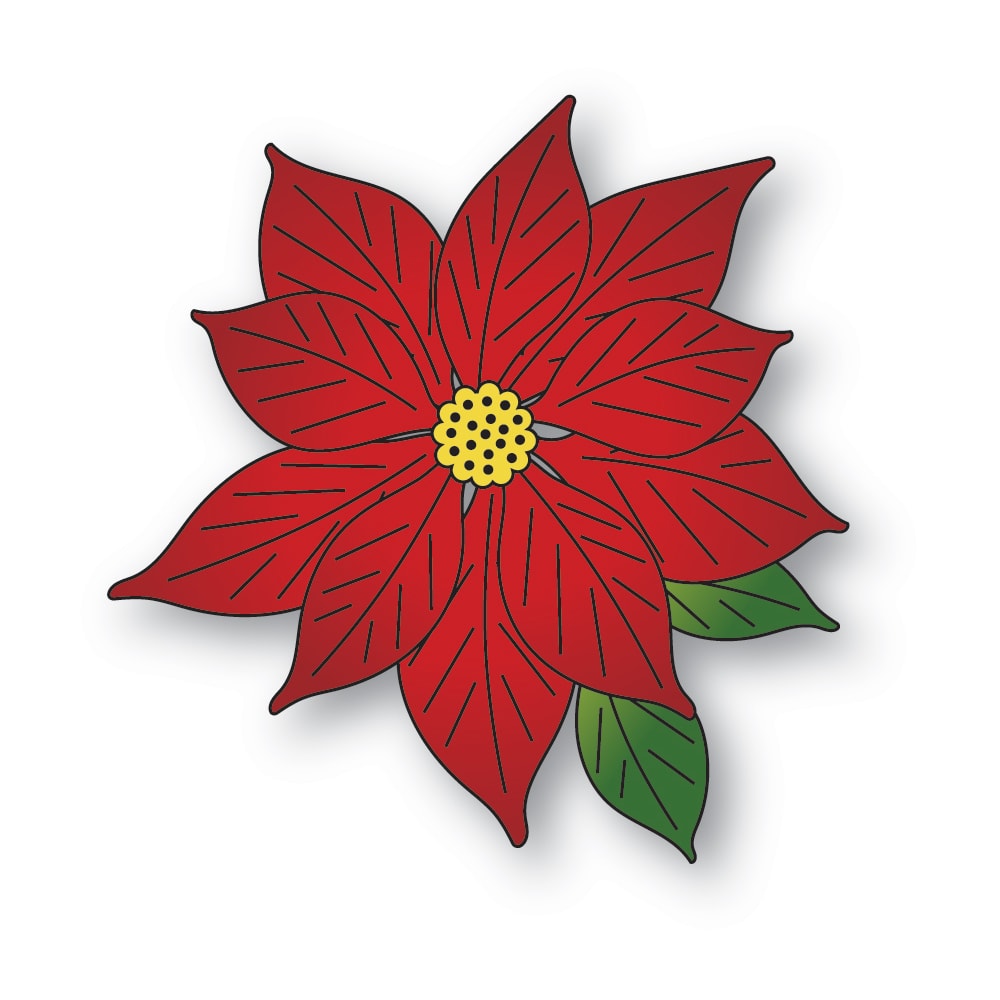 Memory Box - Brilliant Poinsettia craft die