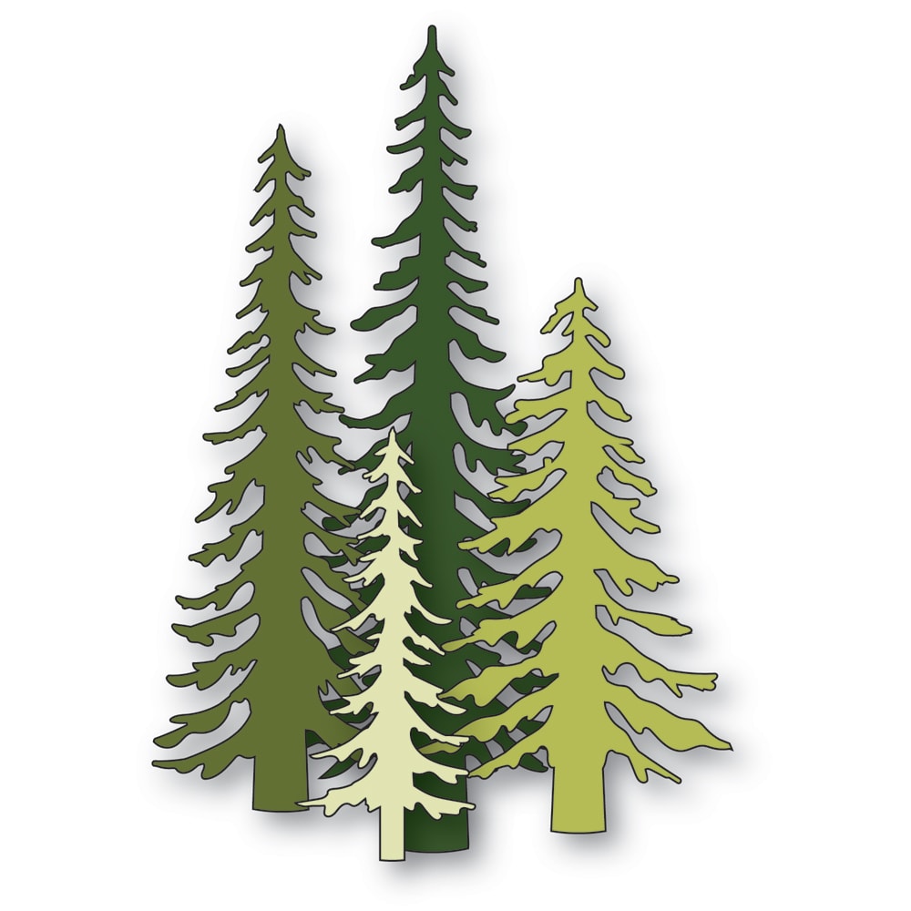 *NEW* - Memory Box - Tall Evergreen Trees craft die