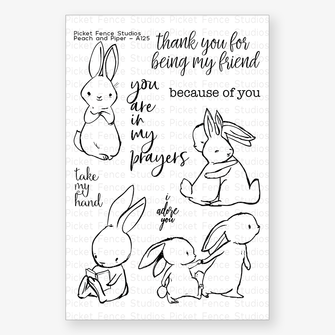 Picket Fence Studios - Peach and Piper