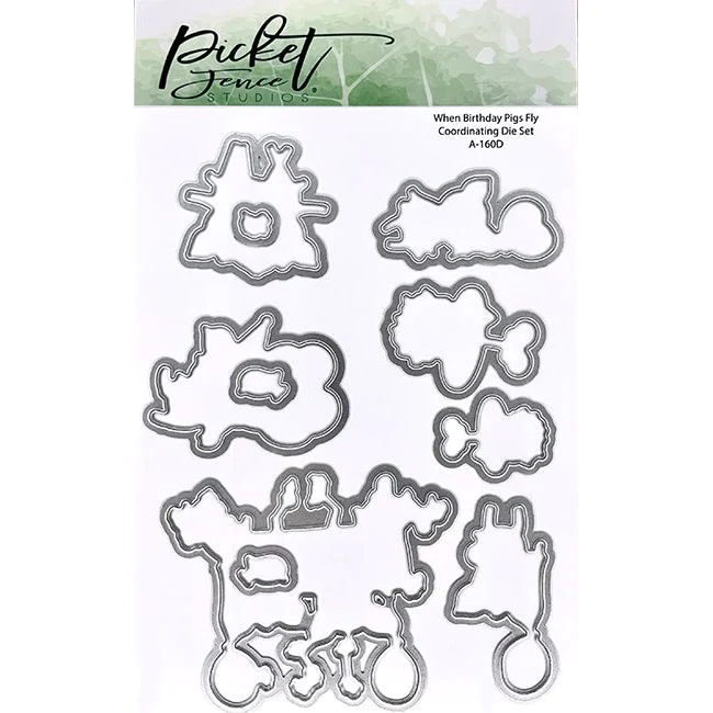 Picket Fence - When Birthday Pigs Fly Coordinating Die