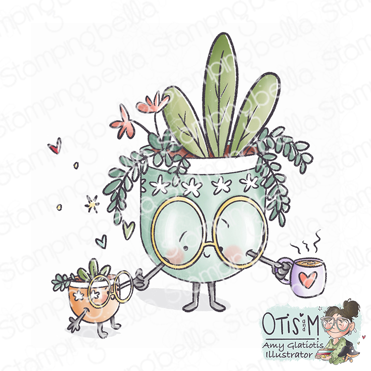 Stamping Bella - Spec-tacular Mom & Baby Succulent