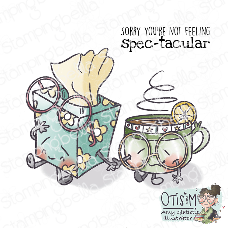 **NEW* - Stamping Bella - Not Feeling Spec-Tacular (2 stamps in set)