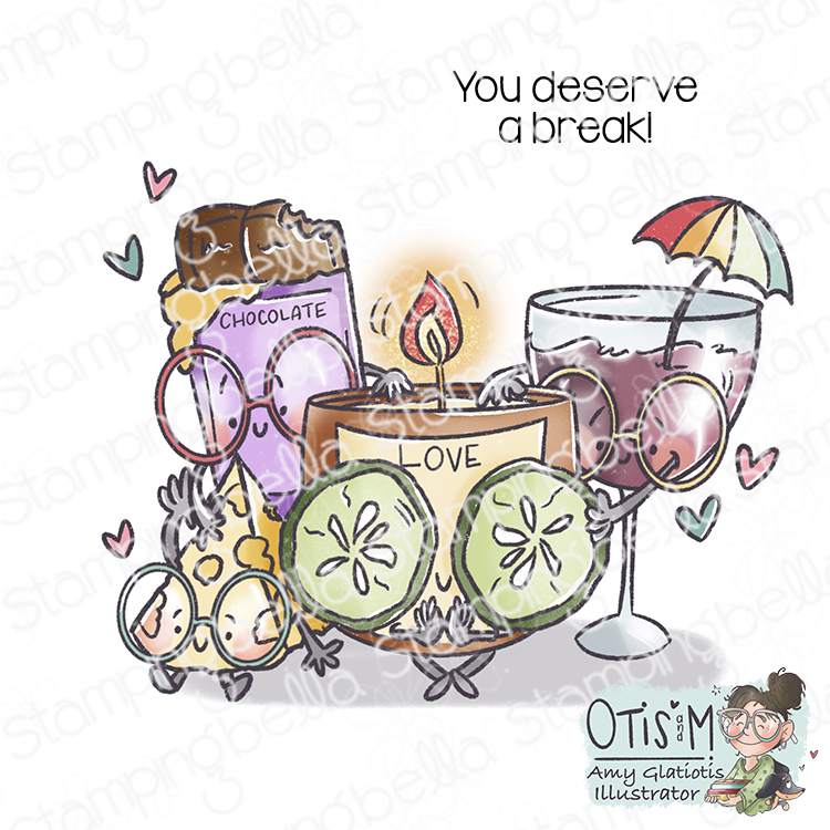 **NEW* - Stamping Bella - Spec-Tacular Self Care Crew (2 stamps in set)