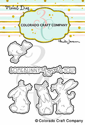 Colorado Craft Company - Anita Jeram~3 Bunnies & Robin Dies