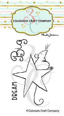 Colorado Craft Company - Anita Jeram~Dream Big Mini 2 x 3 Clear Stamps