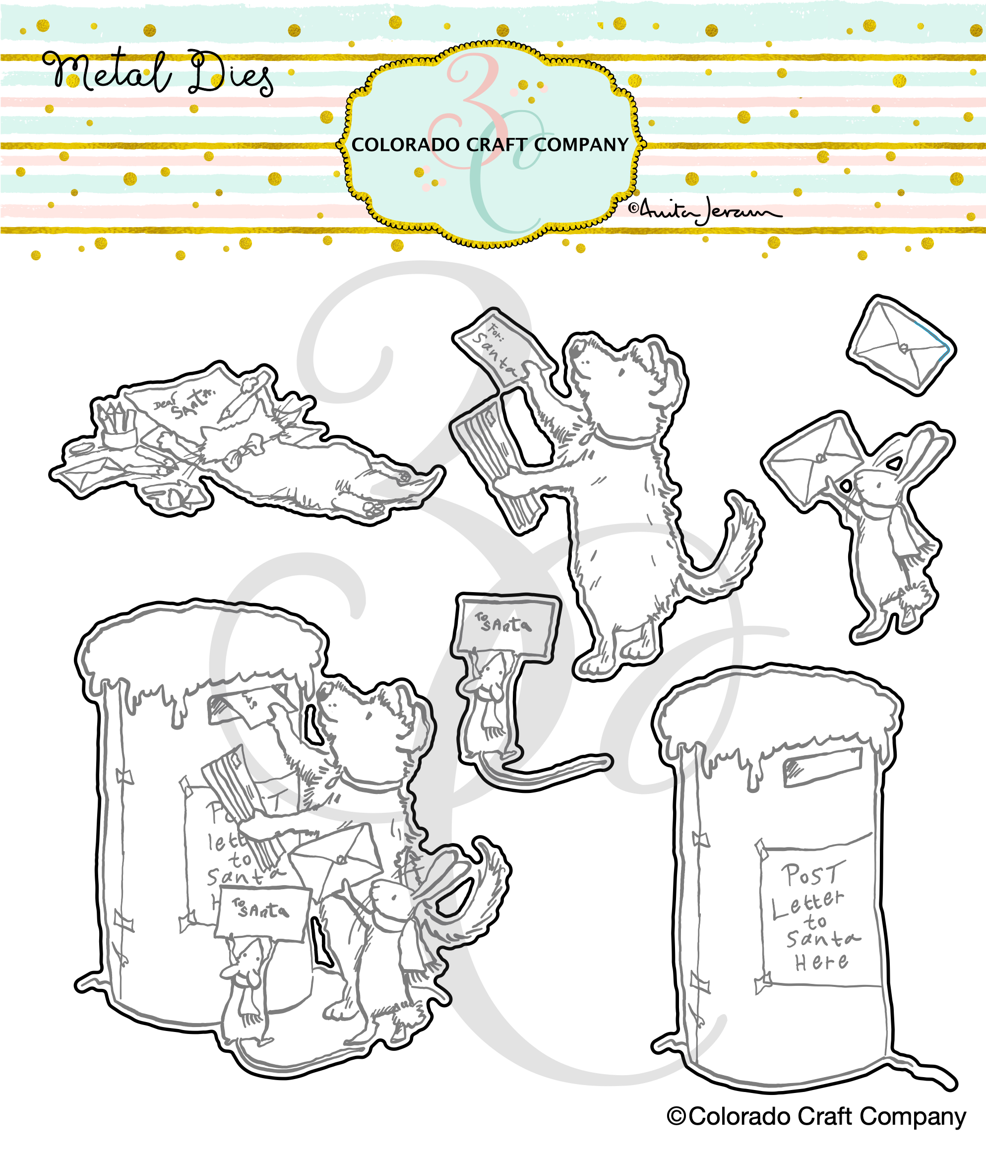 Colorado Craft Company - Anita Jeram~Dear Santa Complete Dies