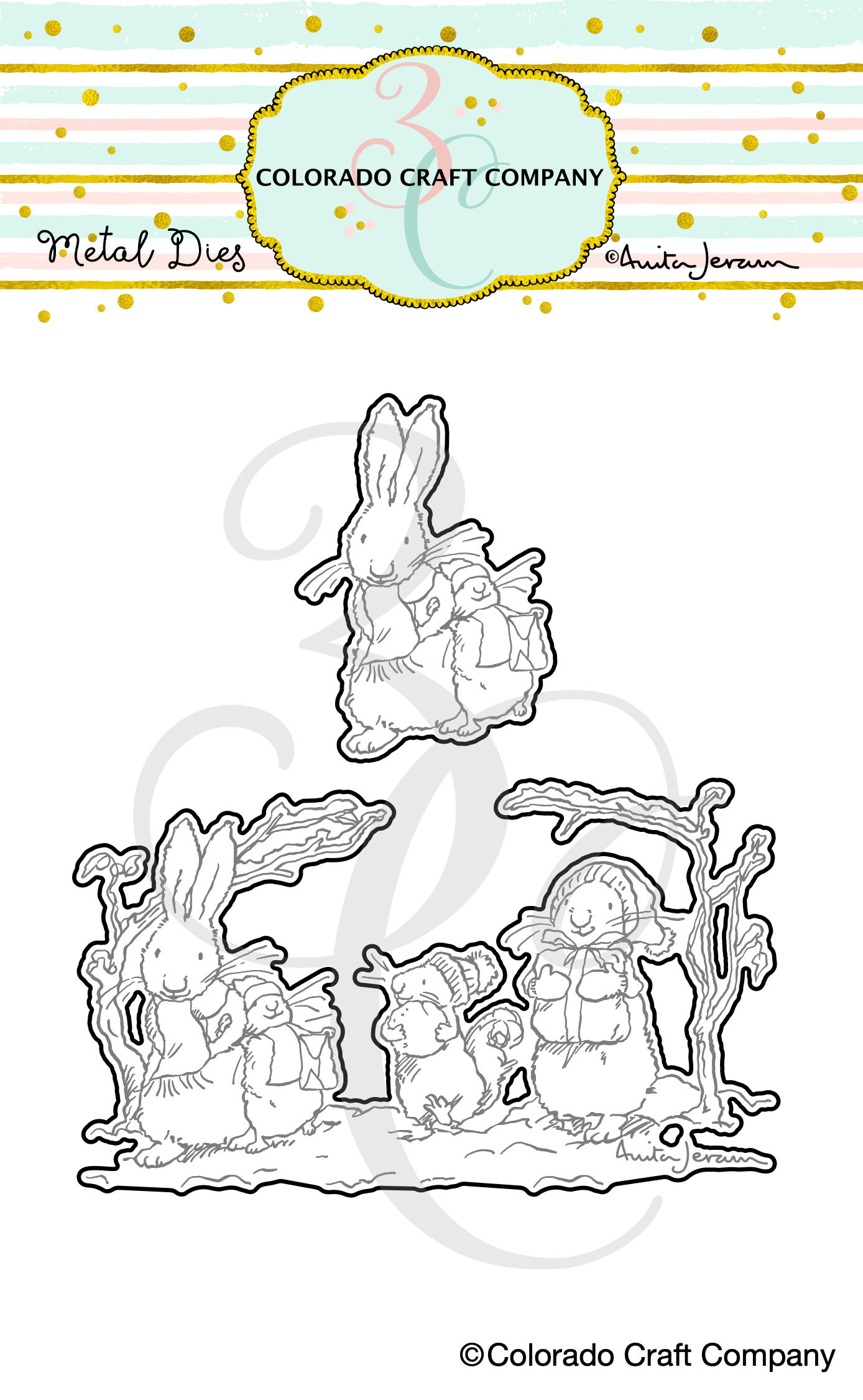 Colorado Craft Company - Anita Jeram~White Christmas Dies