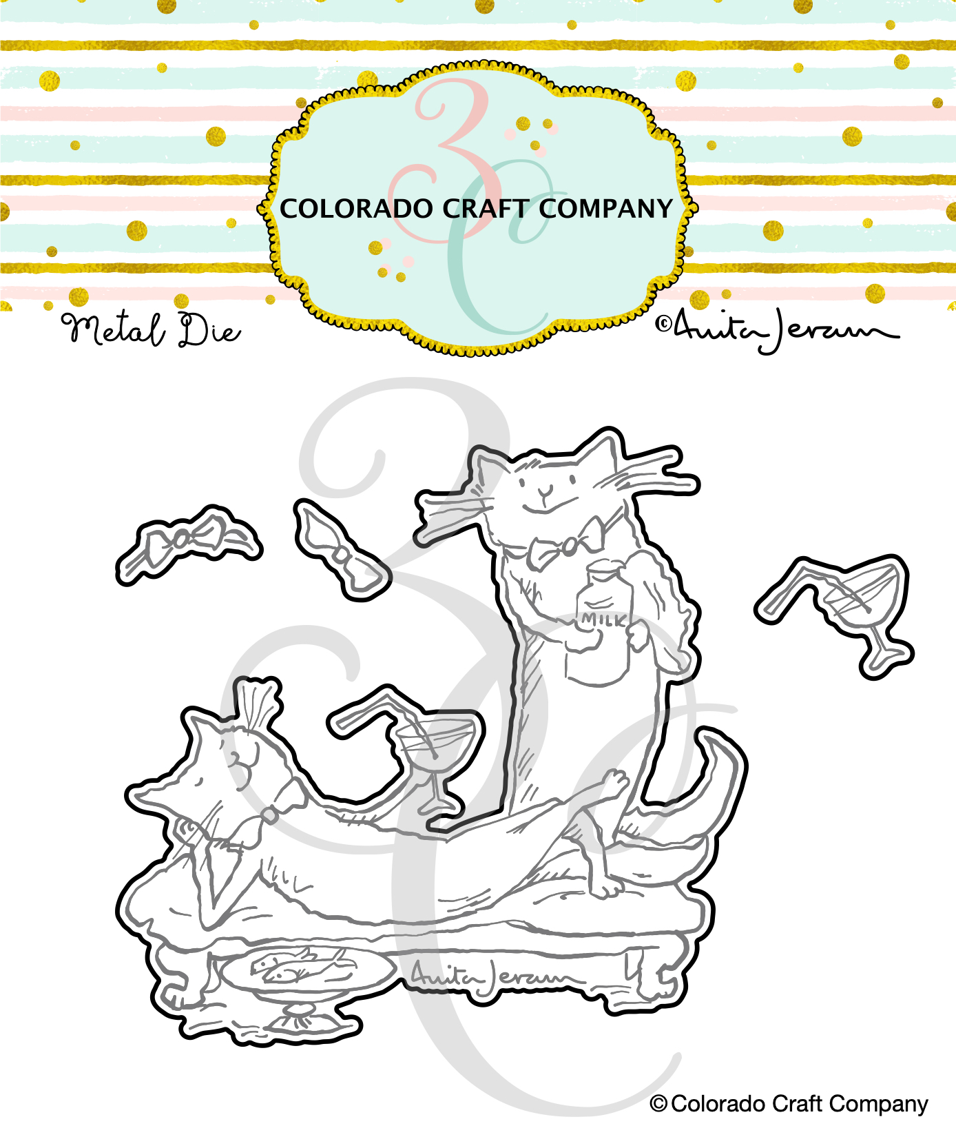 Colorado Craft Company -  Anita Jeram~Spoiled Cats Dies
