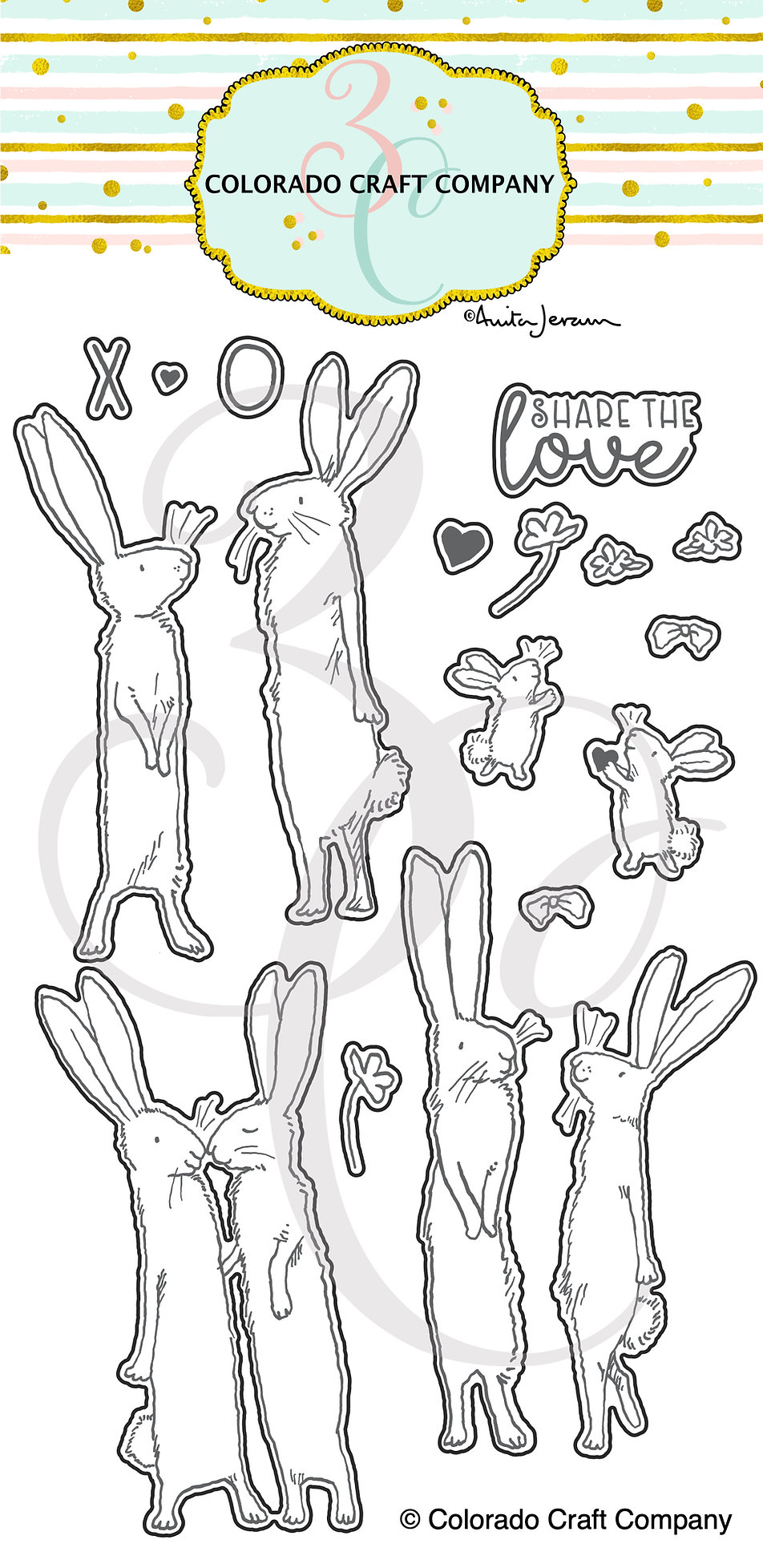 Colorado Craft Company -  Anita Jeram~Share the Love Rabbits Dies