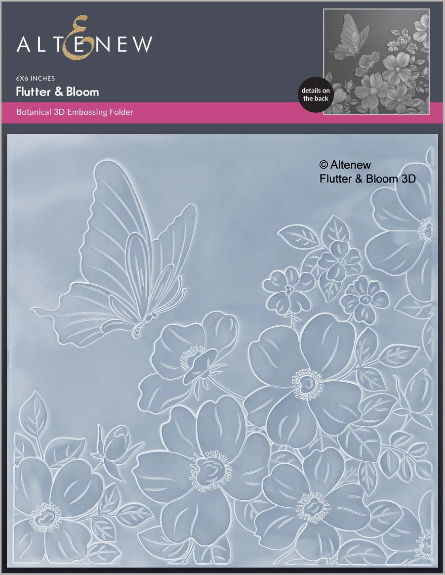 Altenew - Flutter & Bloom 3D Embossing Folder
