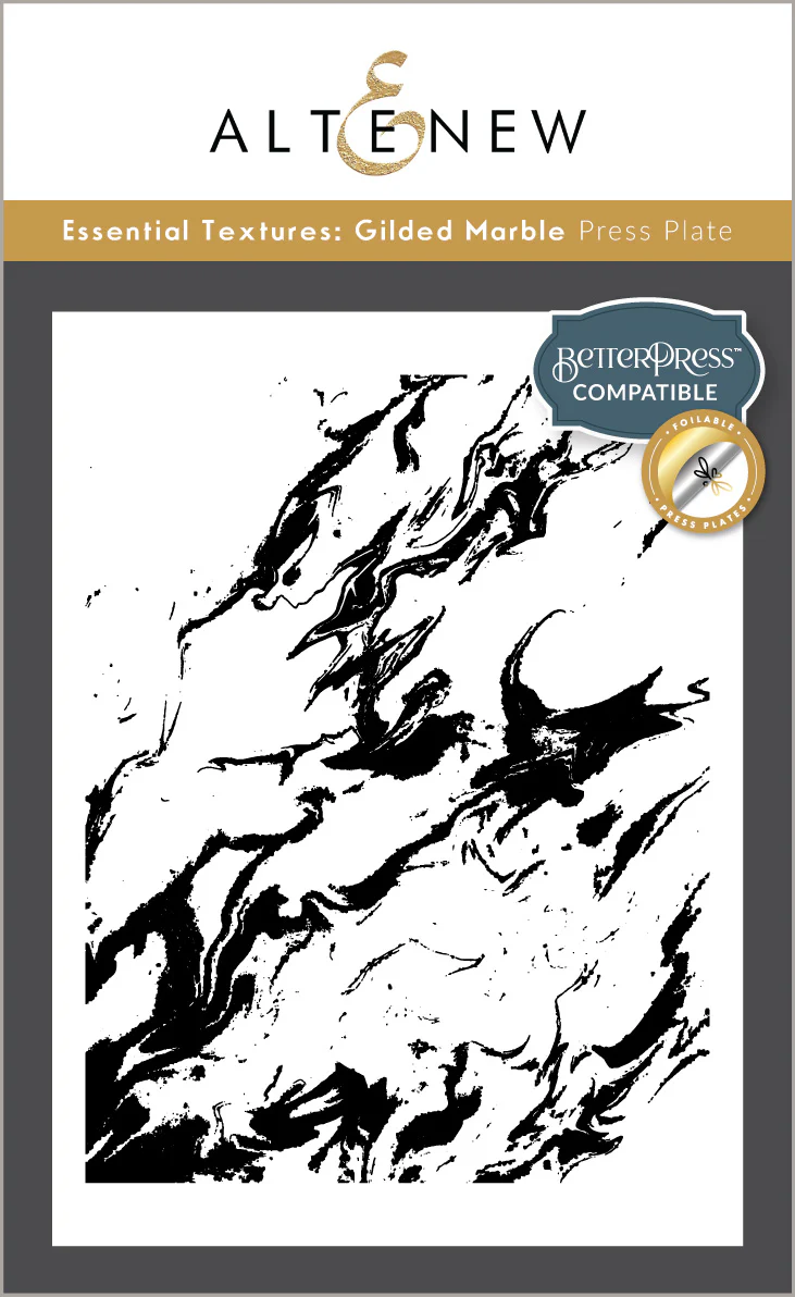 Altenew - Essential Textures: Gilded Marble Press Plate/Foil Plate