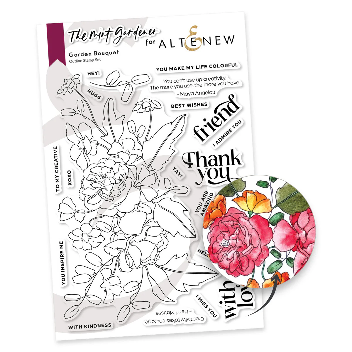 Altenew - Garden Bouquet Stamp Set