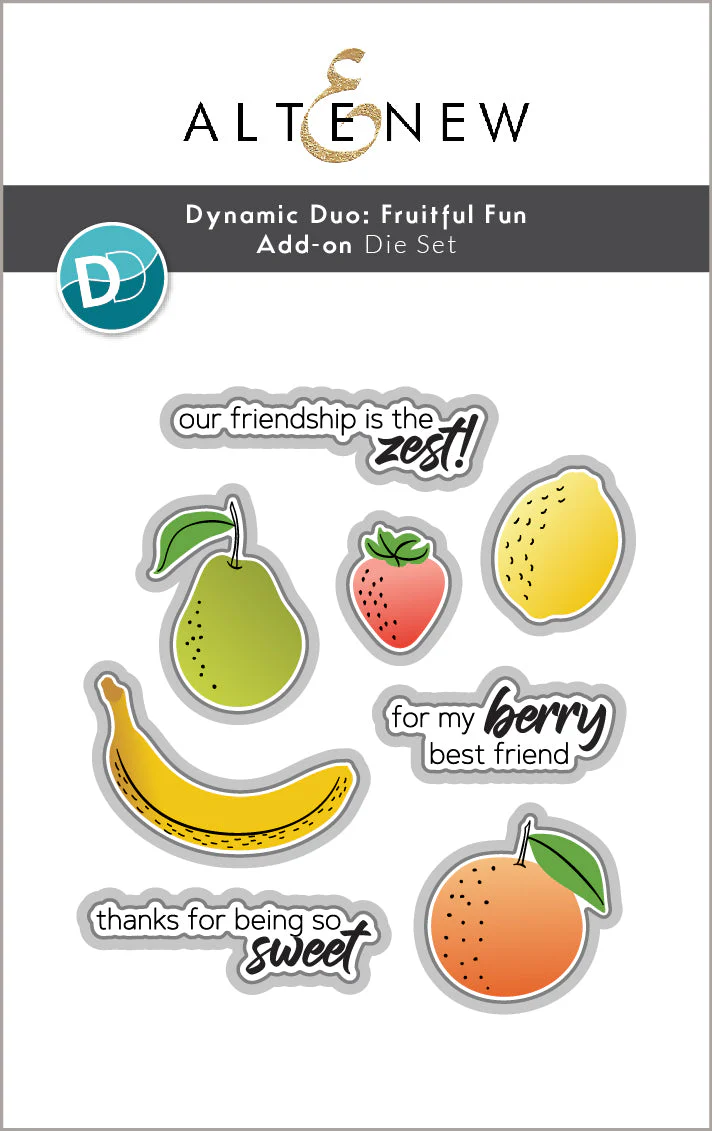 Altenew - Dynamic Duo: Fruitful Fun Add-On Die Set