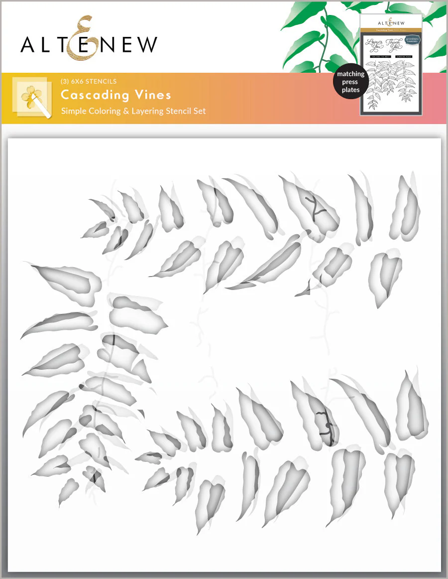 Altenew - Cascading Vines Stencil Set (3 in 1)