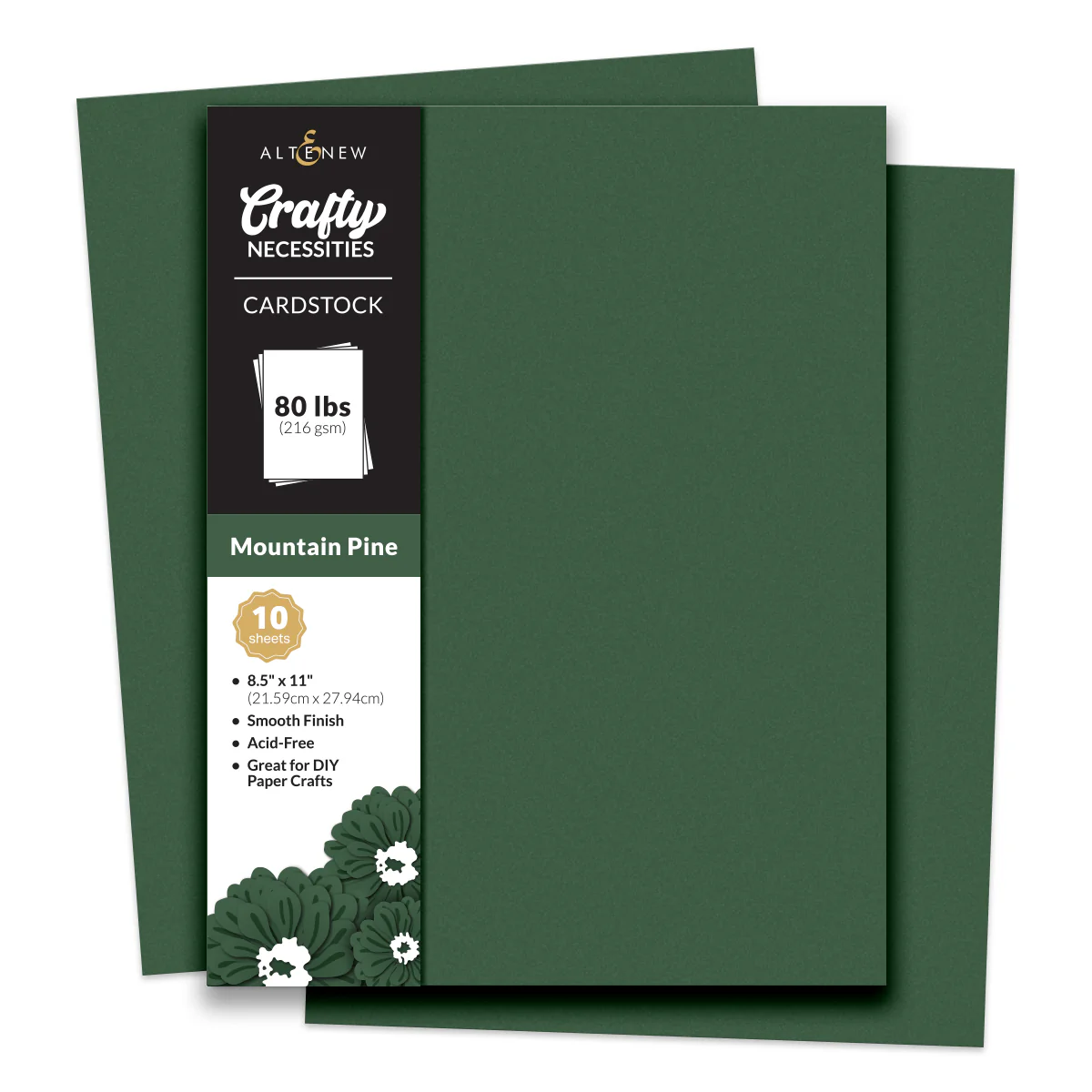 Altenew - Crafty Necessities: Mountain Pine Cardstock (10 sheets/set)