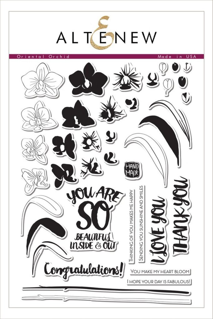 Altenew - Oriental Orchid Stamp Set