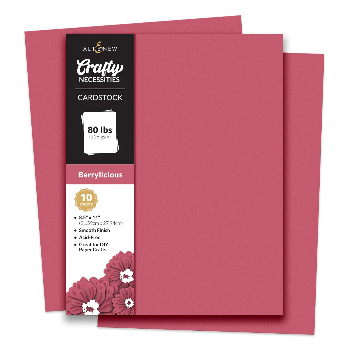 Altenew - Crafty Necessities: Berrylicious Cardstock (10 sheets/set)