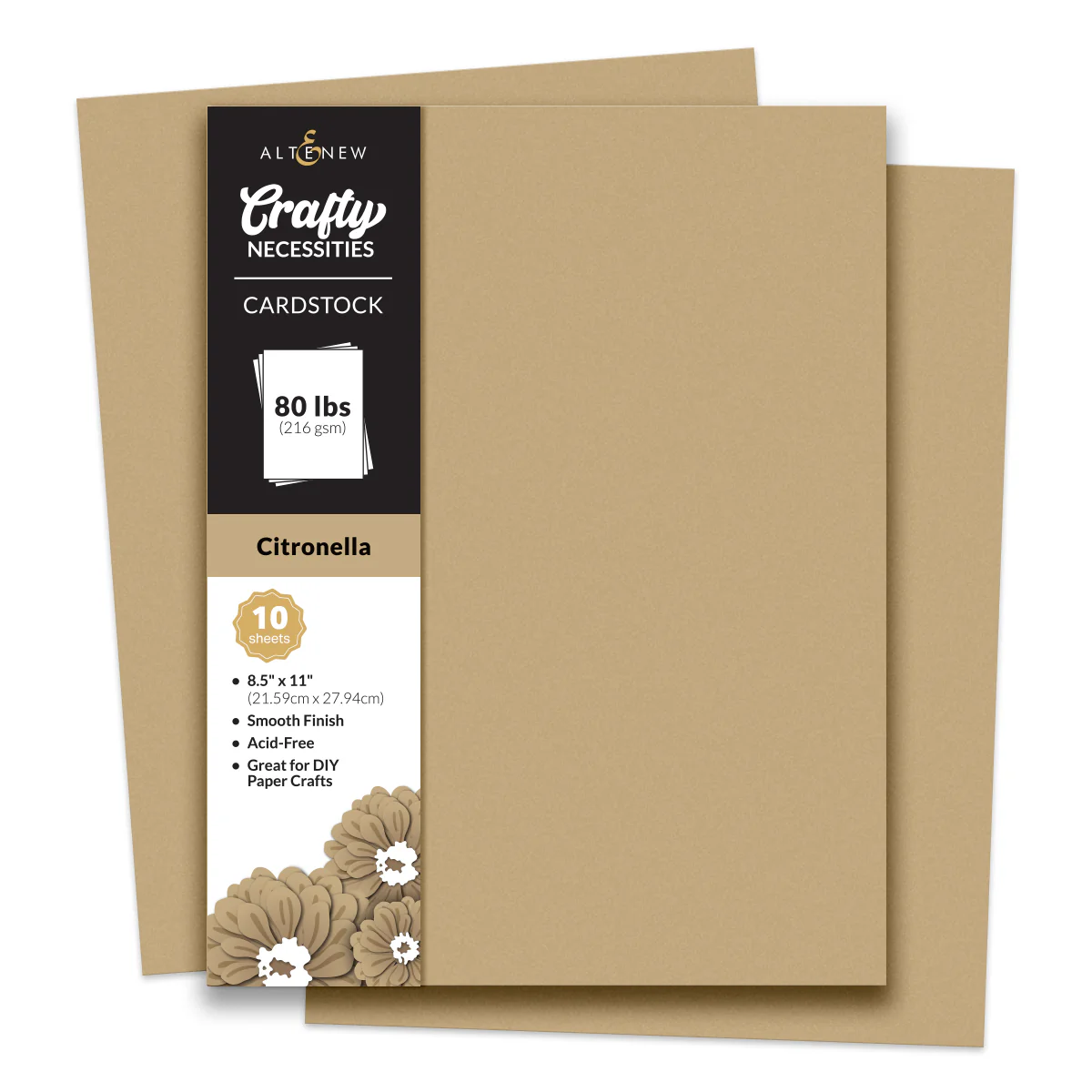 Altenew - Crafty Necessities: Citronella Cardstock (10 sheets/set)