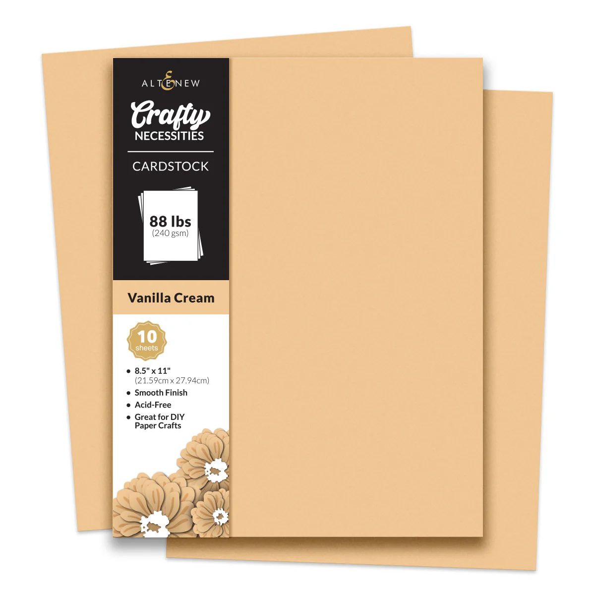 Altenew - Crafty Necessities: Vanilla Cream Cardstock (10 sheets/set)