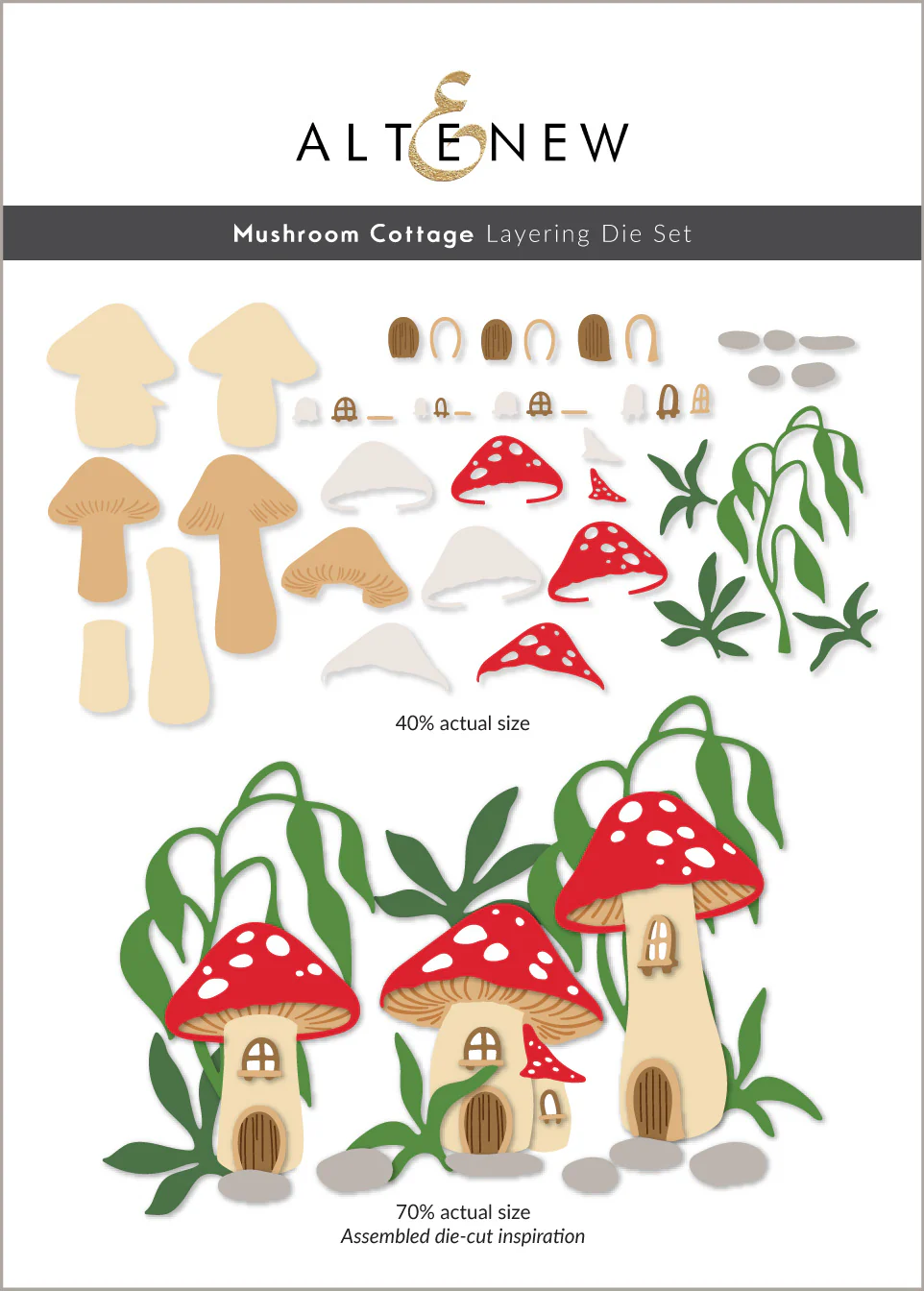 Altenew - Mushroom Cottage Layering Die Set