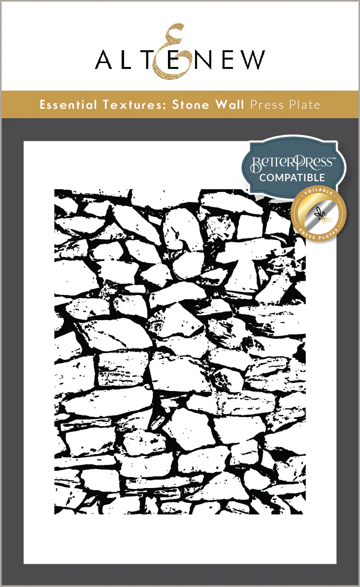 Altenew - Essential Textures: Stone Wall Press Plate/Foil Plate